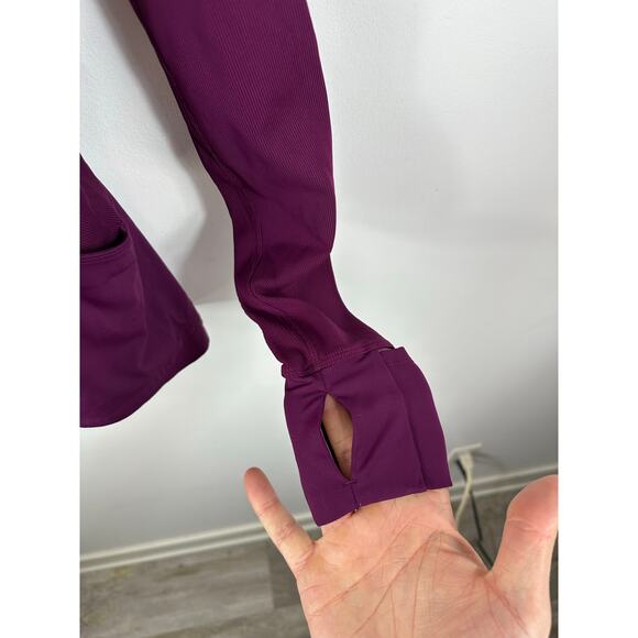 Lululemon Far and Free Jacket Marvel Purple Size 4 Hooded Athletic Running Yoga - Picture 9 of 12